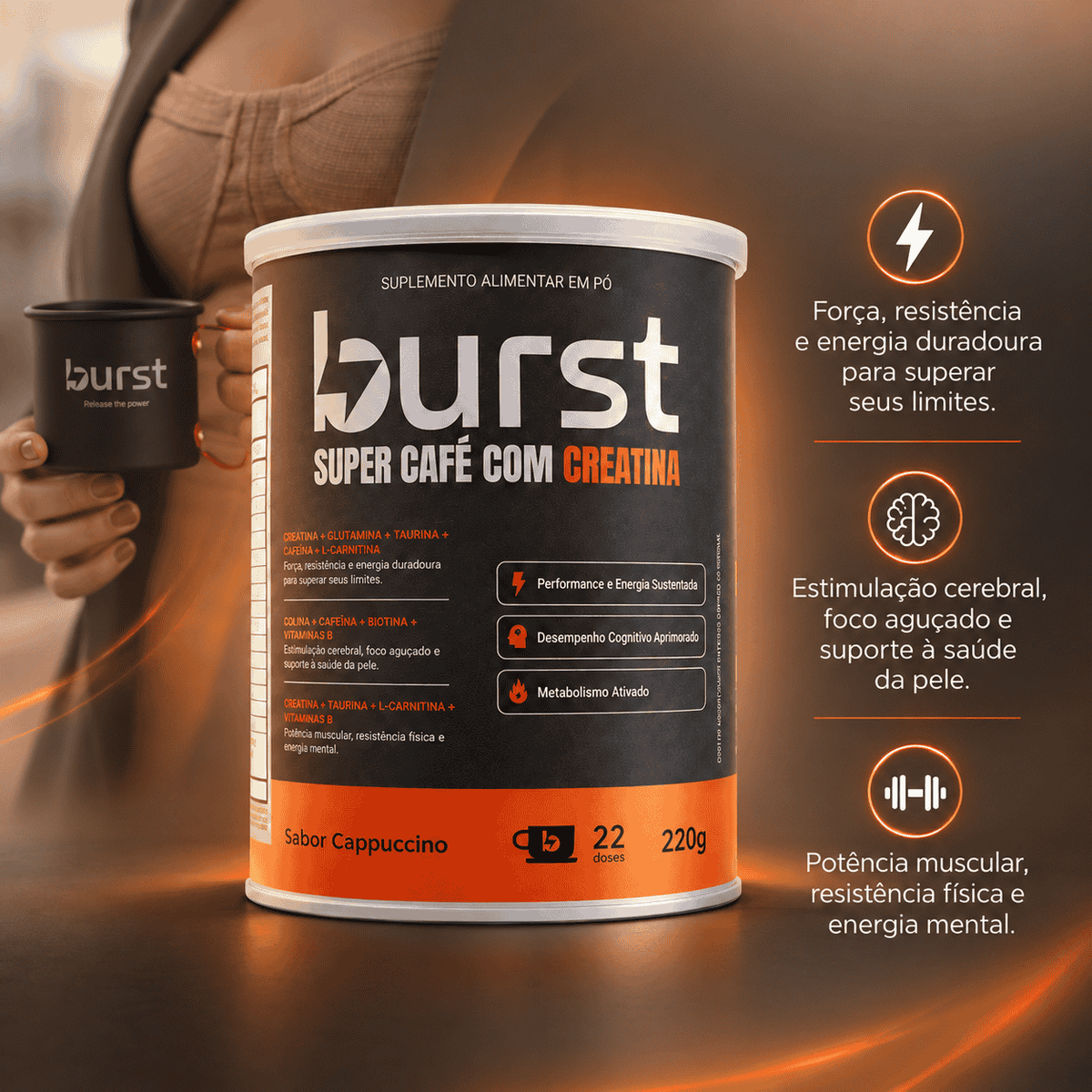 Burst - Super Café com Creatina