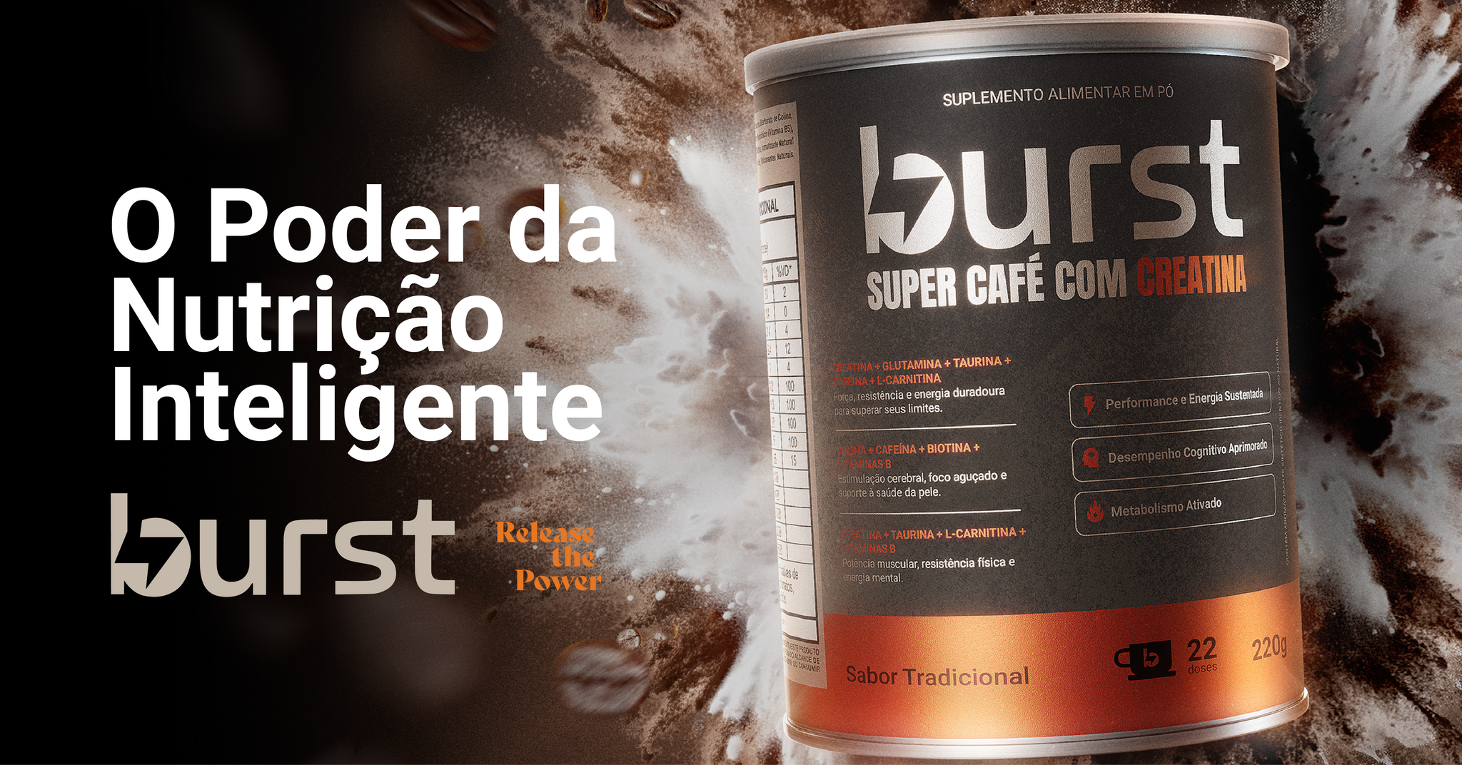 Burst Suplementos | Super Café com Creatina