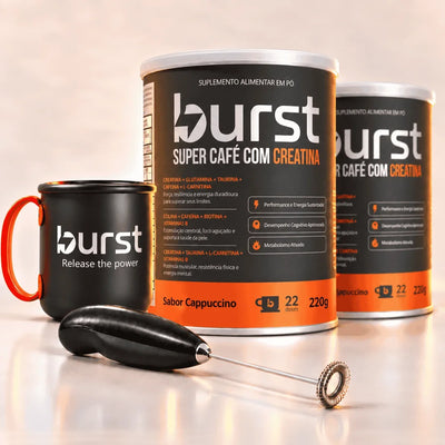 Kit 2 latas + caneca + mixer