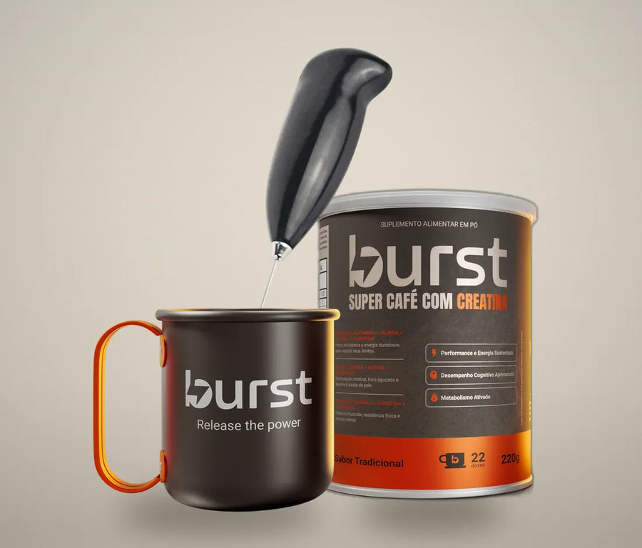 Kit Burst: Super Café com Creatina, caneca e mixer, foto 1