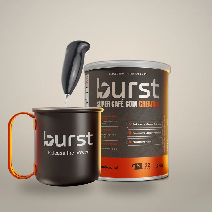 Kit Burst: Super Café com Creatina, caneca e mixer, foto 2