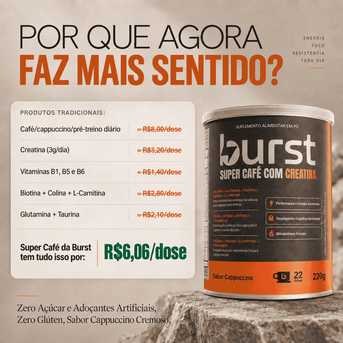 Burst - Super Café com Creatina